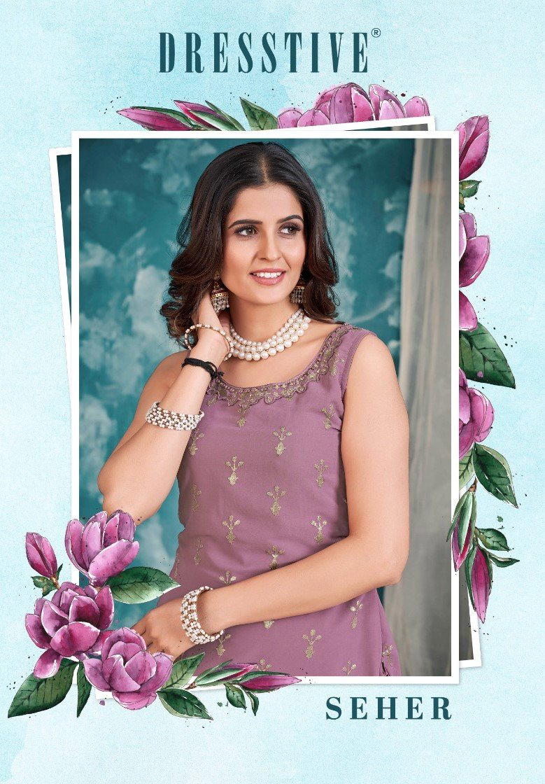SEHER BY DRESSTIVE GEORGETTE SALWAR KAMEEZ WHOLESALER IN INDIA 1