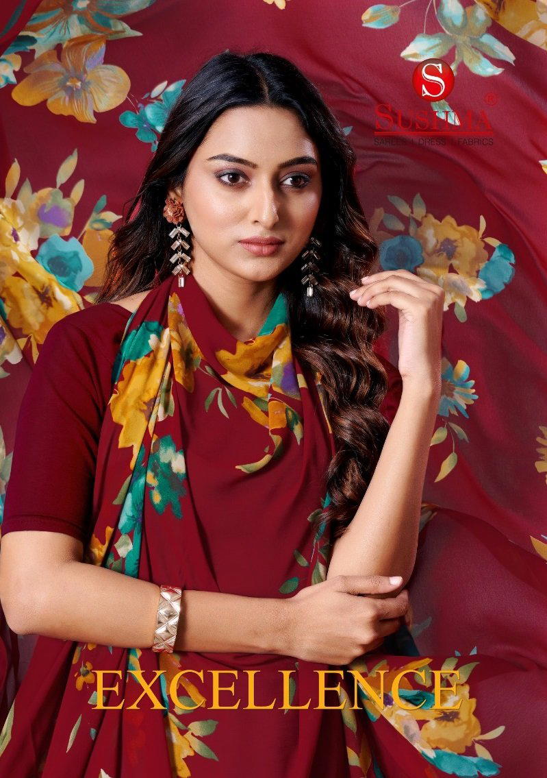 EXCELLENCE BY SHUSHMA DESIGNER COTTON SILK SAREES WHOLESALER IN INDIA 1