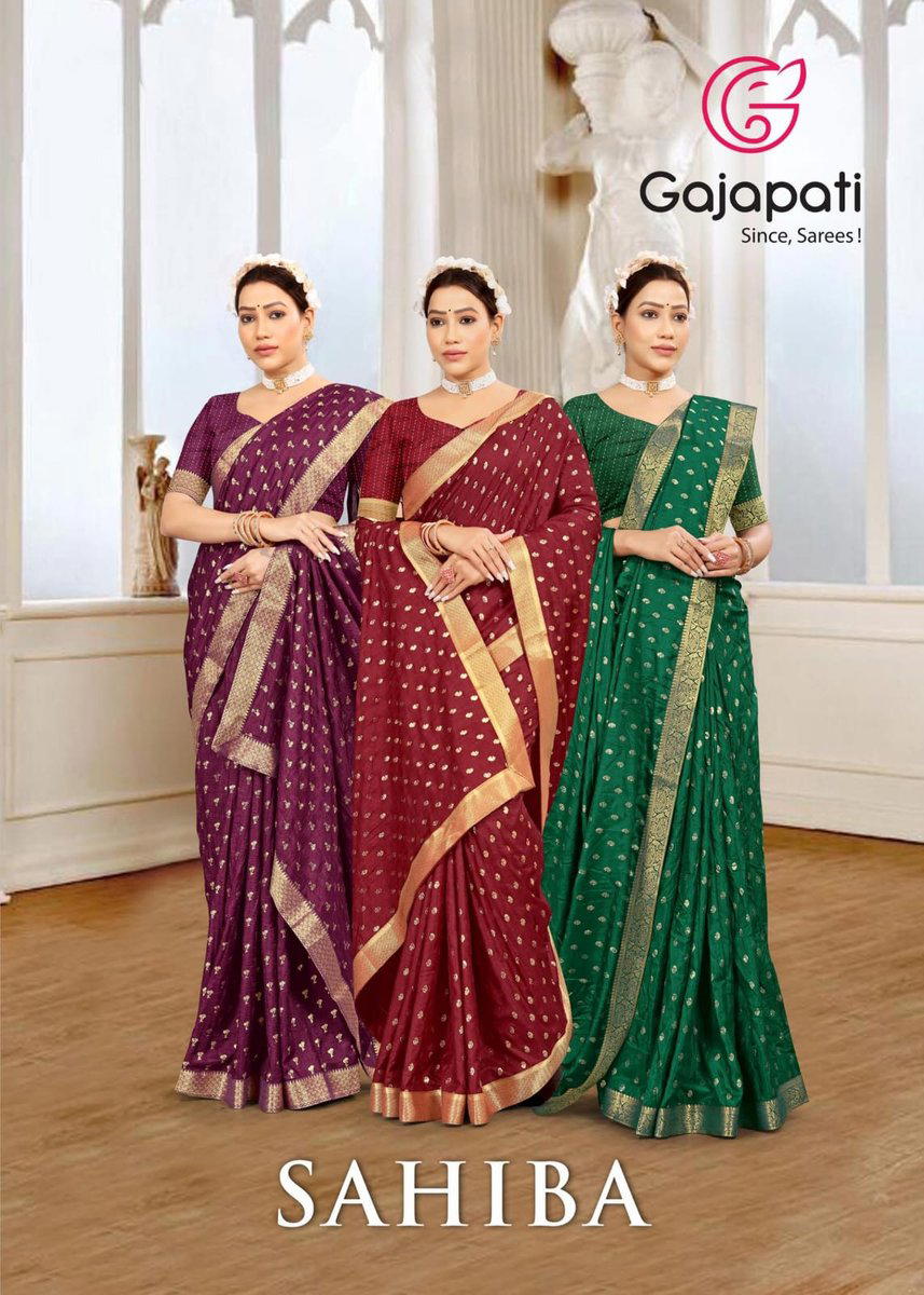 GAJAPATI SAHIBA 21031 TO 21038 DESIGNER SAREE WHOLESALER IN INDIA 1