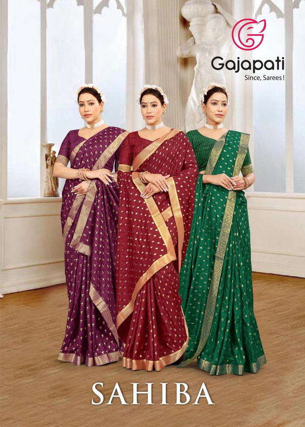 GAJAPATI SAHIBA 21031 TO 21038 DESIGNER SAREE WHOLESALER IN INDIA