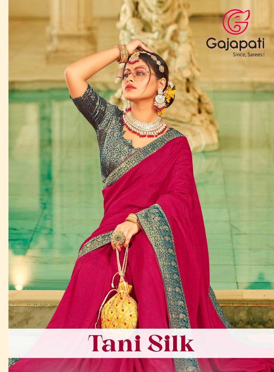 GAJAPATI TANI SILK 1001 TO 1008 DESIGNER SAREE WHOLESALER IN INDIA 1
