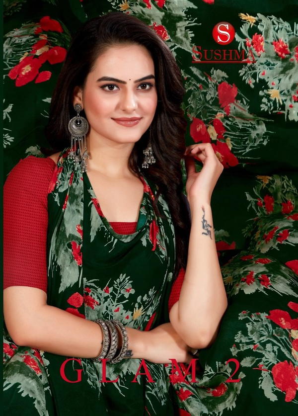 GLAM VOL-02 BY SUSHMA DESIGNER SAREES WHOLESALER IN INDIA