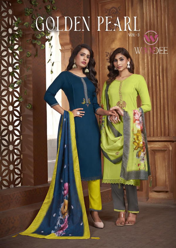 GOLDEN PEARL VOL 3 BY WOODEE DESIGNER SALWAR SUIT WHOLESALER IN SURAT