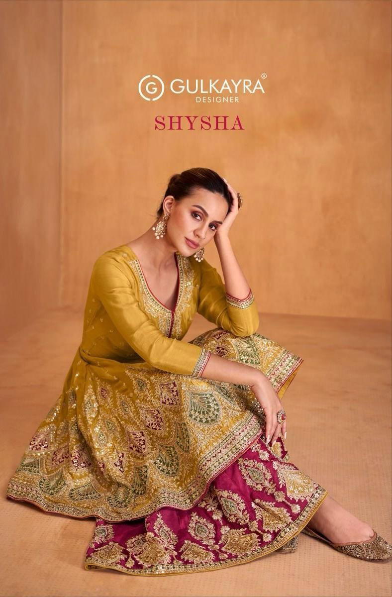 GULKAYRA SHYSHA 7416 TO 7420 DESIGNER SALWAR SUIT WHOLESALER IN SURAT 1