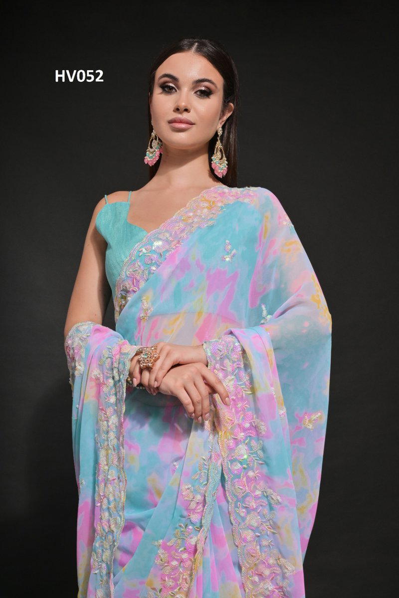 FASHION BERRY PRIZAM HV052 & HV053 DESIGNER SAREE WHOLESALER IN INDIA 1