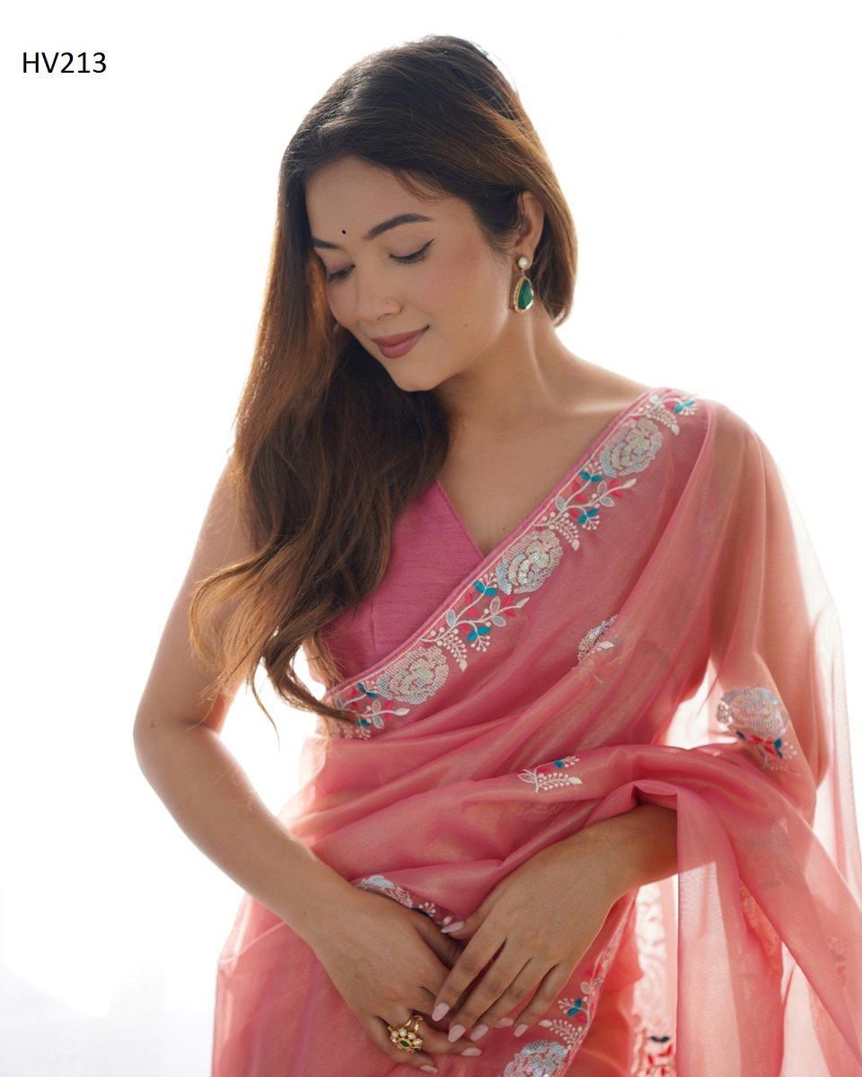 FASHION BERRY KHODAL HV213 TO HV216 DESIGNER NET SAREE WHOLESALER IN INDIA 1