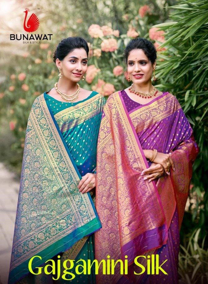 Gajgamini Silk By Bunawat Beautiful Traditional Silk Saree Manufacturer and Wholesaler in Surat 1