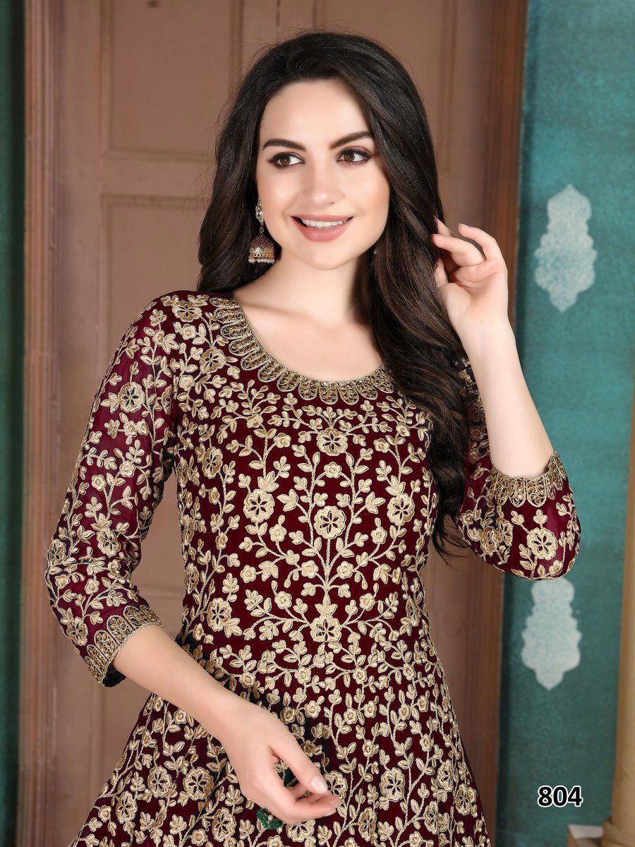 AANAYA VOL 8 BY DANI CREATION DESIGNER GEORGETTE GOWN WHOLESALER IN INDIA 1