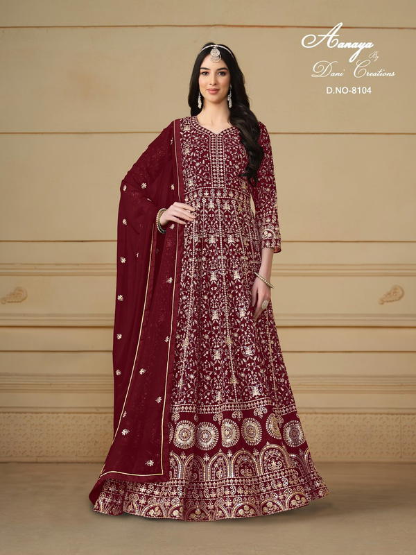 ANAYA VOL 181 BY DANI CREATION DESIGNER GEROGETTE GOWN WHOLESALER IN INDIA