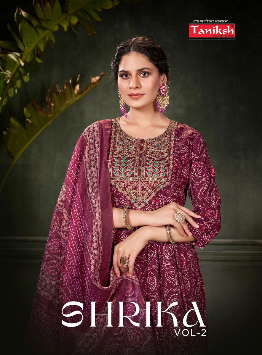 SHRIKA VOL 2 BY TANIKSH DESIGNER EMBROIDERY SALWAR SUIT WHOLESALER IN INDIA 1