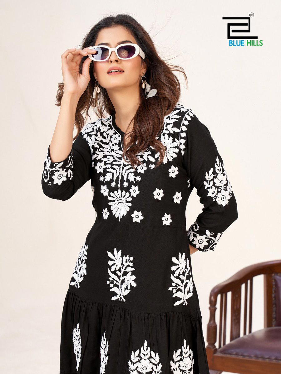 LILY BY BLUEHILLS DESIGNER LAKHNAVI MIDI WHOLESALER IN INDIA 1