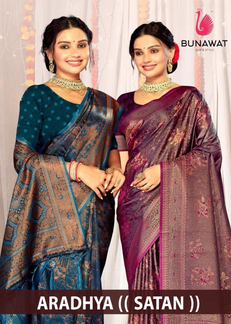 ARADHYA SATAN BY BUNAWAT DESIGNER SILK SAREE WHOLESALER IN INDIA 1