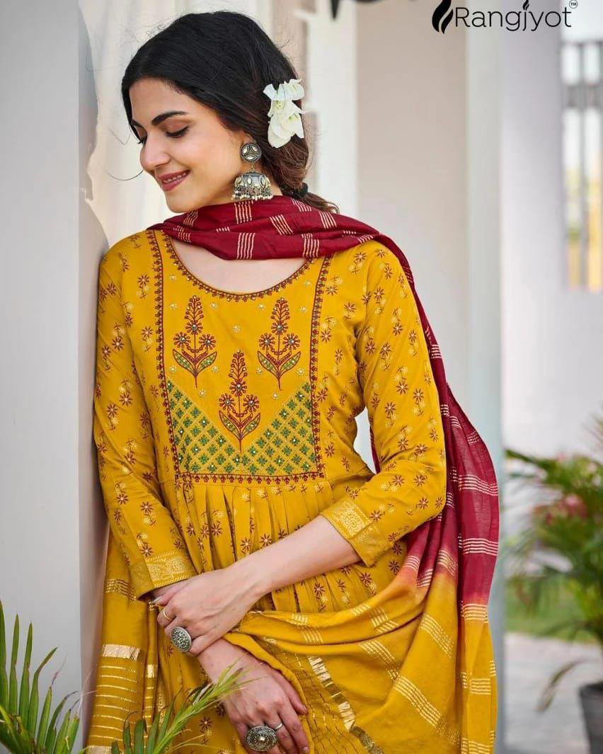 RANGJYOT BY MAHEK KURTIS DESIGNER SALWAR SUIT WHOLESALER IN INDIA 1