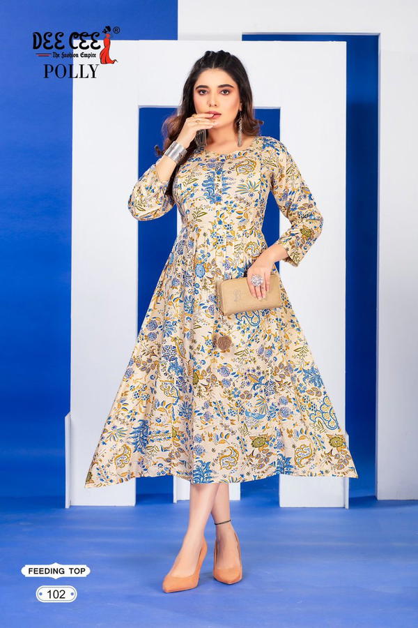 POLLY BY SAGAR IMPEX DESIGNER KURTI WHOLESALER IN INDIA