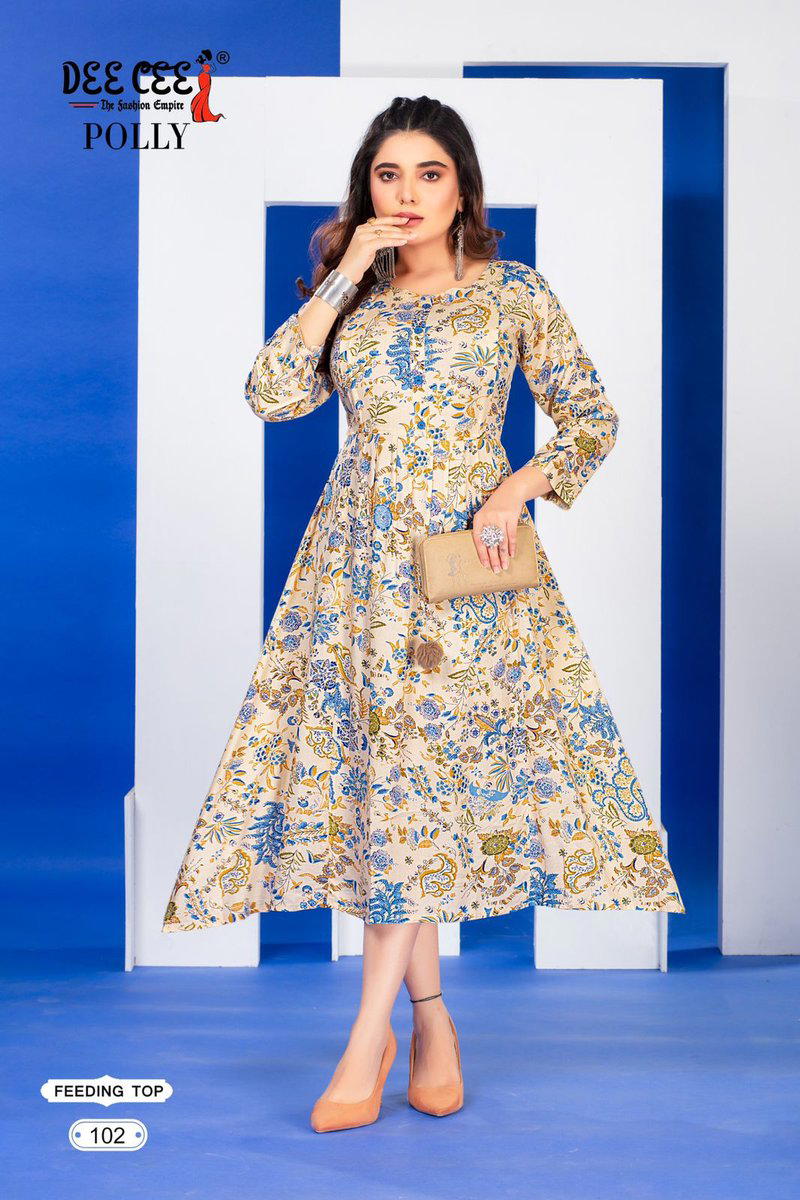POLLY BY SAGAR IMPEX DESIGNER KURTI WHOLESALER IN INDIA 1