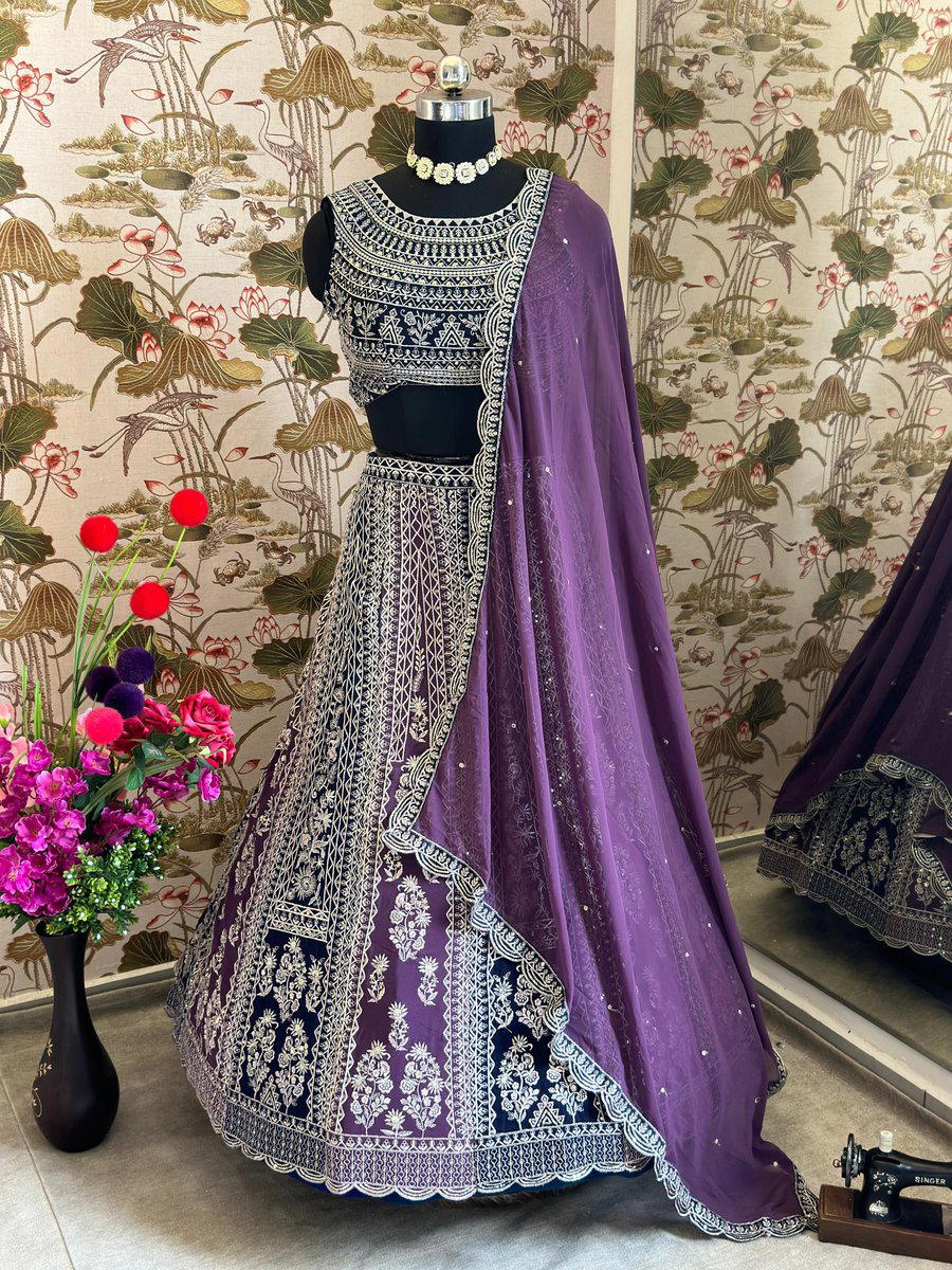 DVD 5011 BY SAGAR IMPEX DESIGNER EMBROIDERY LEHENGA CHOLI WHOLESALER IN INDIA 1