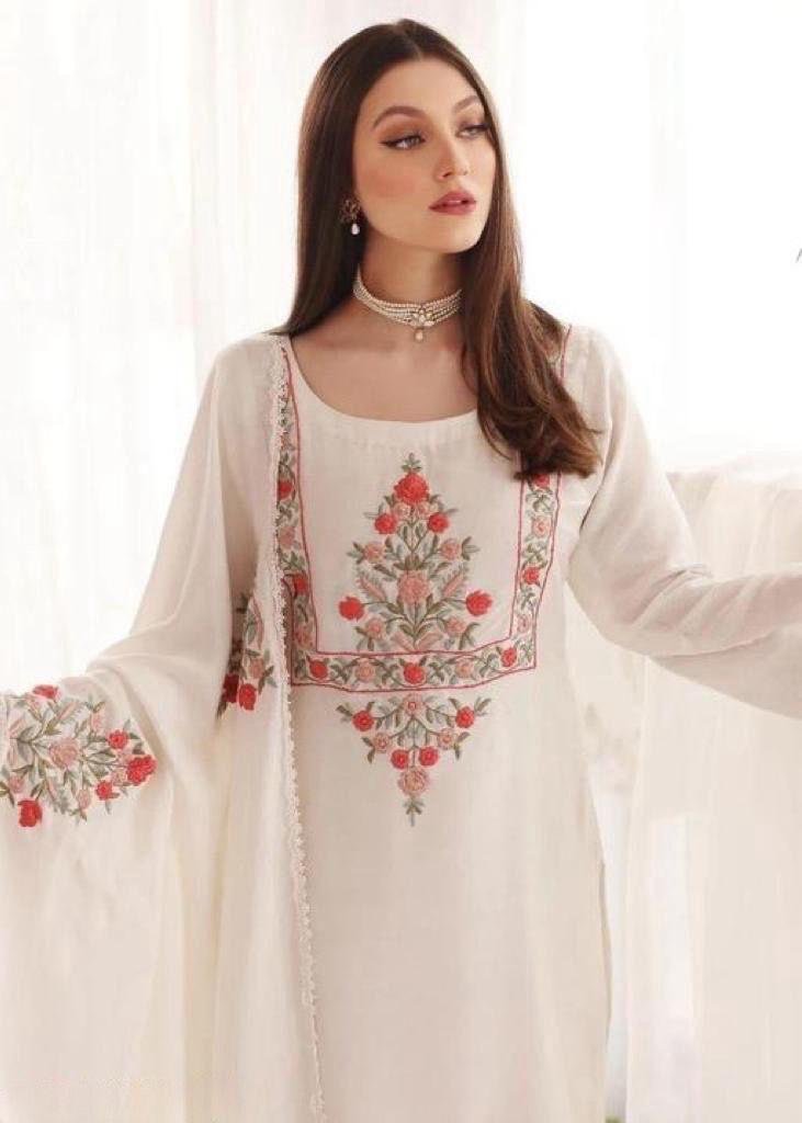 JEKLIN BY MAHEK KURTIS DESIGNER GEORGTTE SALWAR SUIT WHOLESALER IN INDIA 1