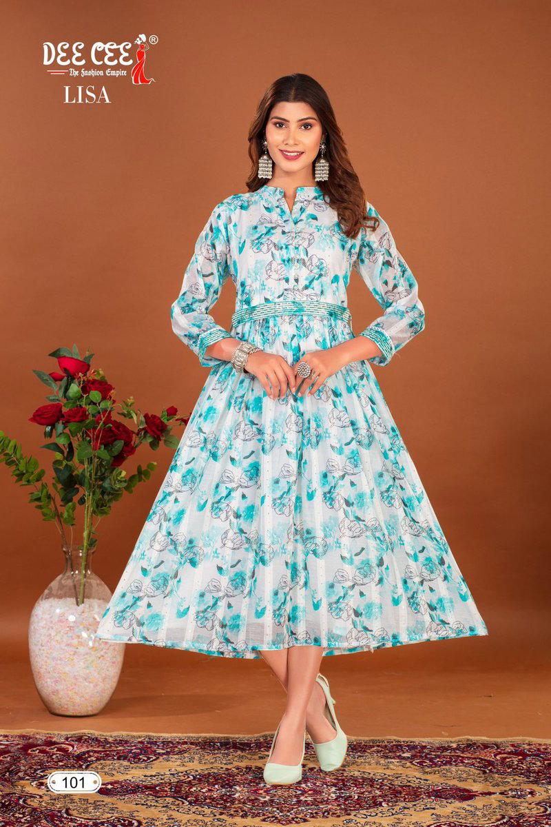 LISA BY SAGAR IMPEX DESIGNER LONG KURTI WHOLESALER IN INDIA 1