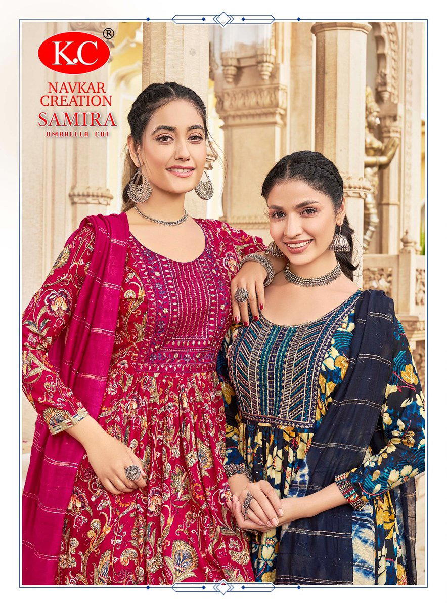 SAMIRA VOL 1 BY NAVKAR DESIGNER SALWAR SUIT WHOLESALER IN INDIA 1