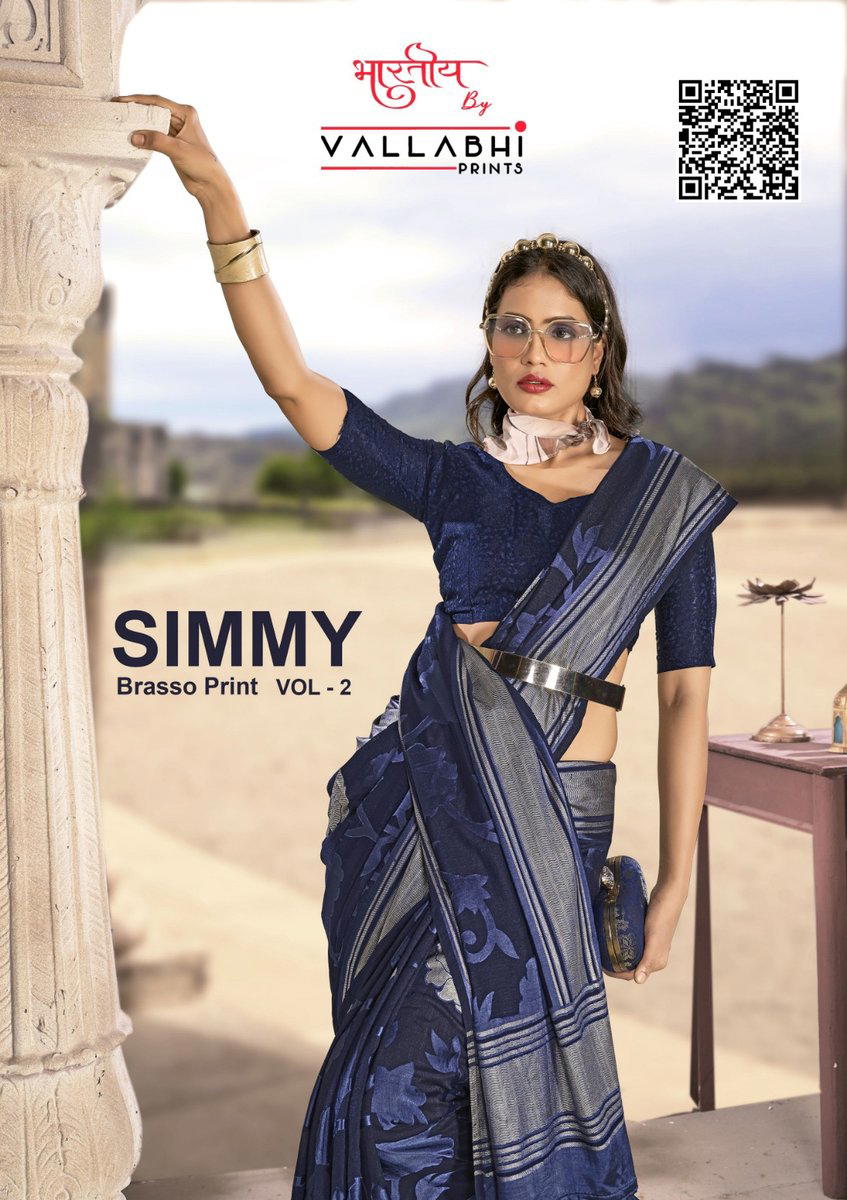 SIMMY vol 2 BY VALLABHI PRINTS DESIGNER SAREE WHOLESALER IN INDIA 1