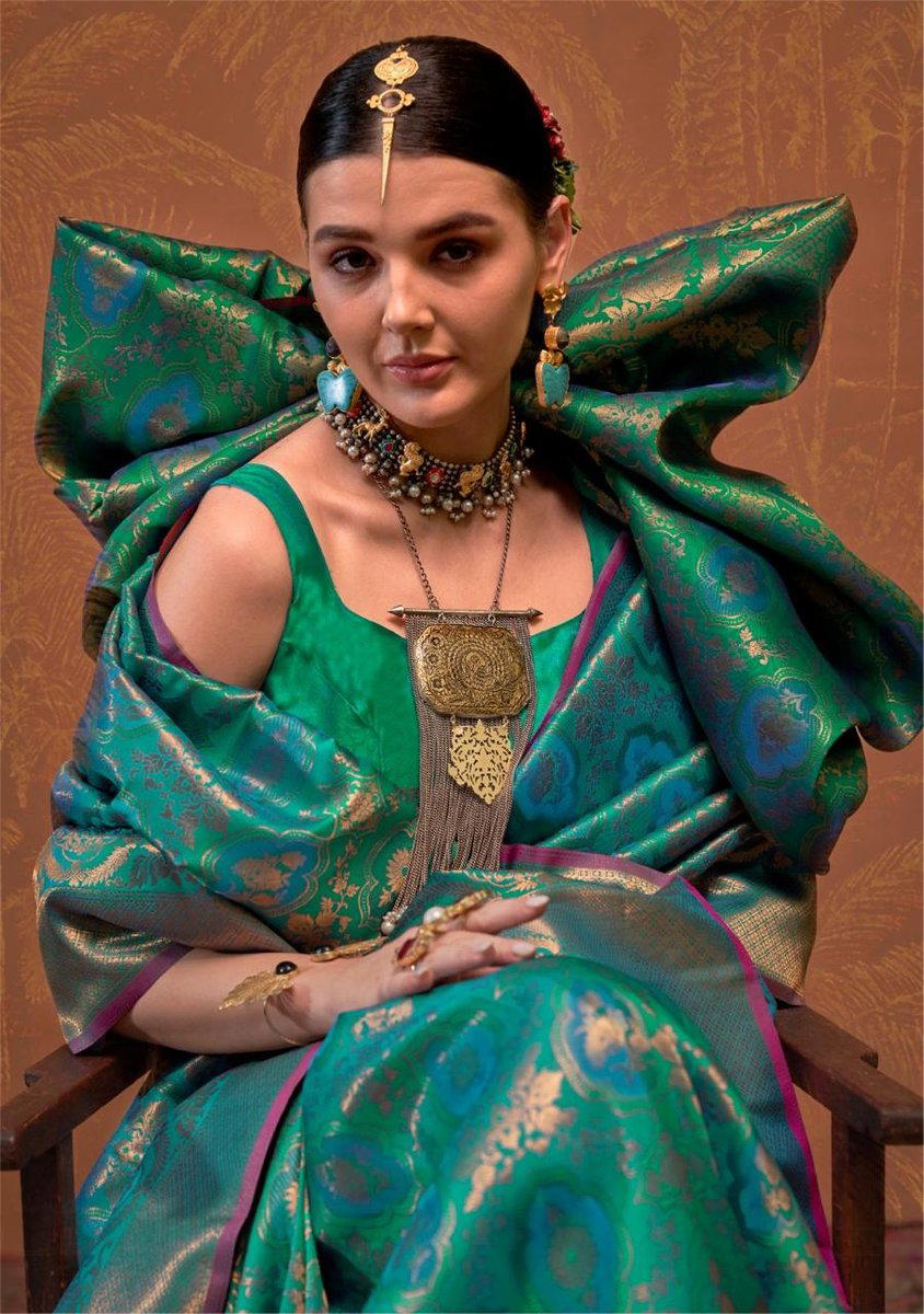 KALAA RUBY BY RAJBEER WEAVING SILK SAREE WHOLESALER IN INDIA 1