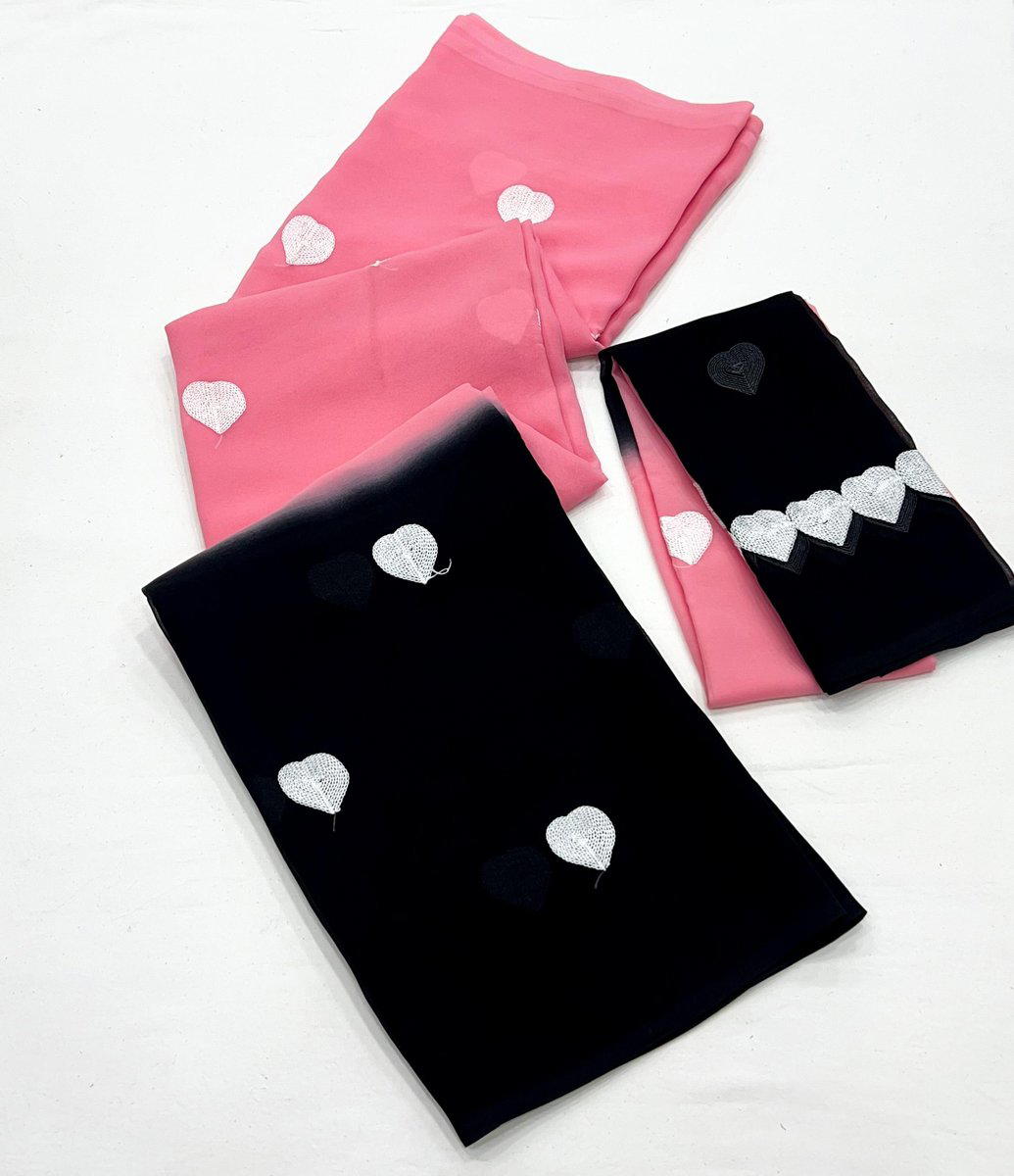 LITTLE HEART BY RAJYOG DESIGNER GEORGETTE SAREE WHOLESALER IN INDIA 1