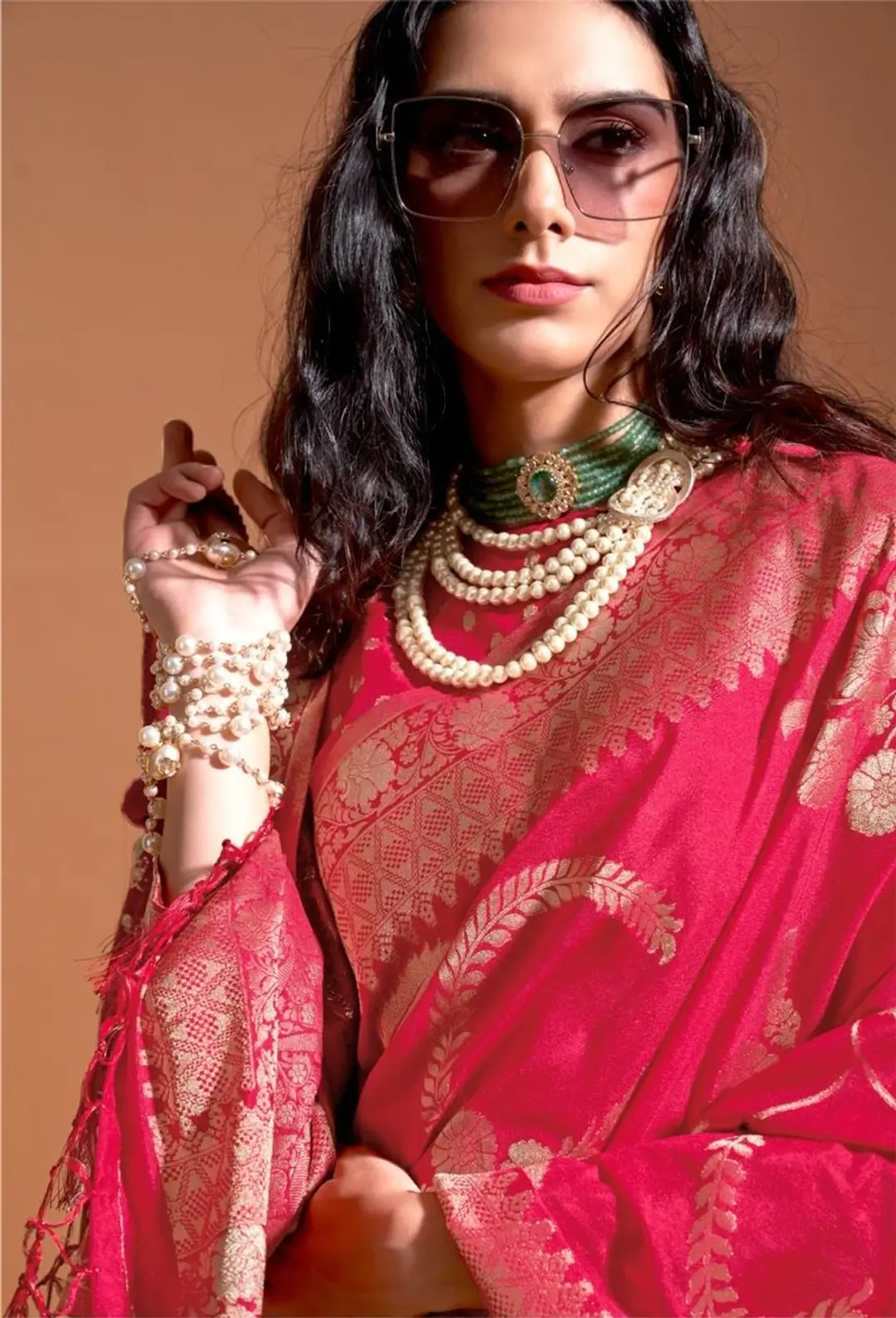 KOCKTAIL SILK BY RAJTEX DESIGNER GEORGETTE SAREE WHOLESALER IN INDIA 1