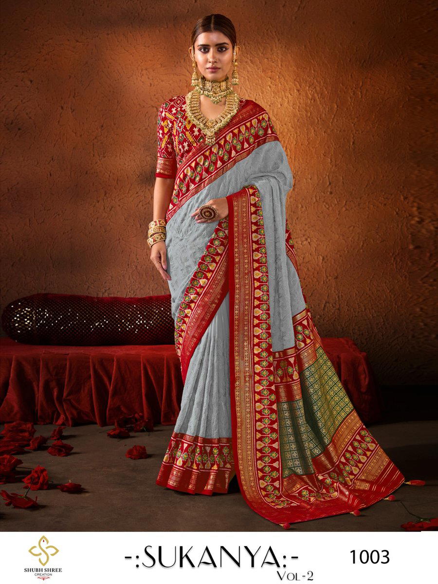 SUKANYA 2 BY SHUBH SAREE DESIGNER SILK SAREE WHOLESALER IN INDIA 1