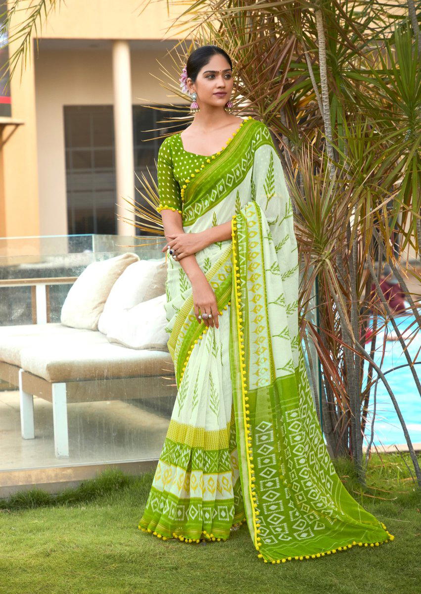 PUMPUM BY STAVAN DESIGNER COTTON SAREE WHOLESALER IN INDIA 1