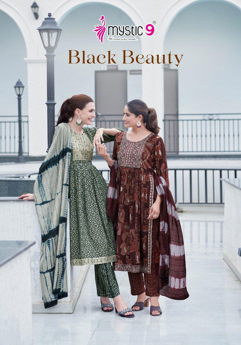 BLACK BEAUTY VOL 2 BY MYSTIC 9 DESIGNER SALWAR SUIT WHOLESALER IN INDIA 1