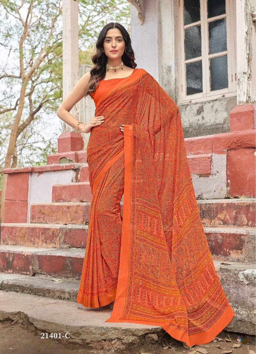 STAR CHIFFON HITS VOL 2 BY RUCHI DESIGNER SAREE WHOLESALER IN INDIA 1