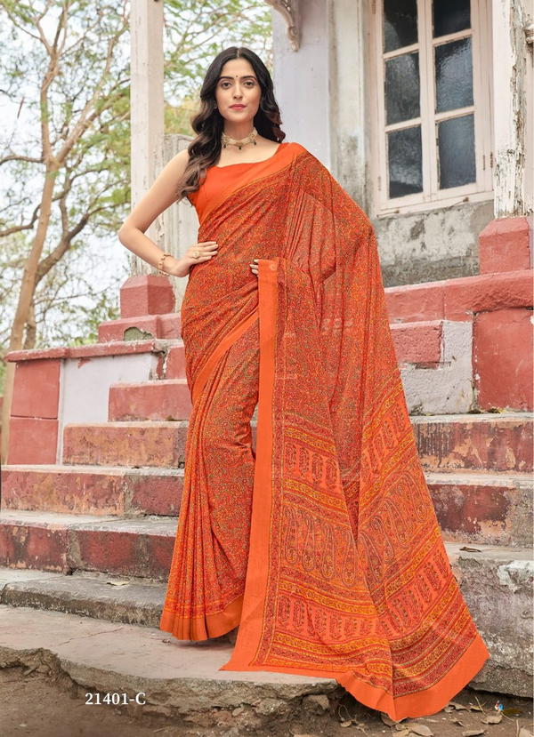 STAR CHIFFON HITS VOL 2 BY RUCHI DESIGNER SAREE WHOLESALER IN INDIA
