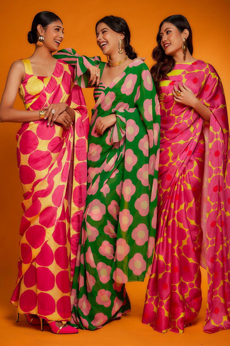 KAJAL BY RAJYOG DESIGNER GEORGETTE SAREE WHOLESALER IN INDIA 1
