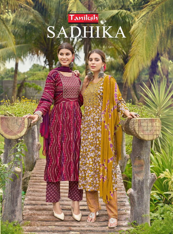 SADHIKA VOL 1 BY TANIKSH DESIGNER ANARKALI STYLE SALWAR SUIT WHOLESALER IN INDIA