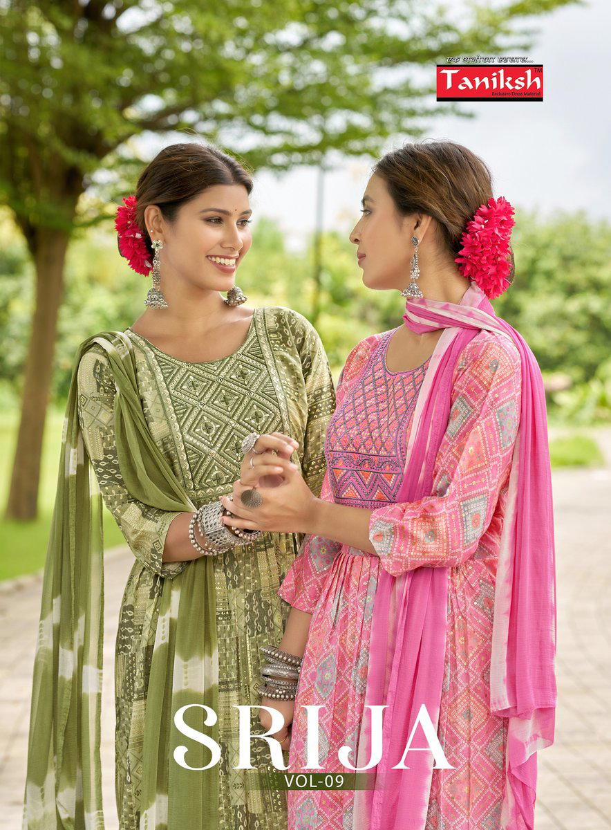 SAIRAJ VOL 9 BY TANIKSH DESIGNER ANARKALI STYLE SALWAR SUIT WHOLESALER IN INDIA 1