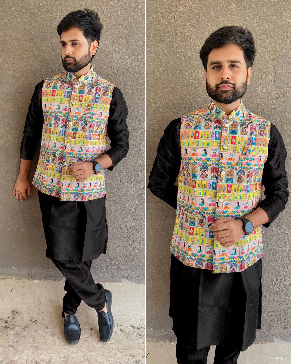 RAJWADI BY BLUEHILLS DESIGNER KURTA PYJAMA AND KOTI WHOLESALER IN INDIA 1