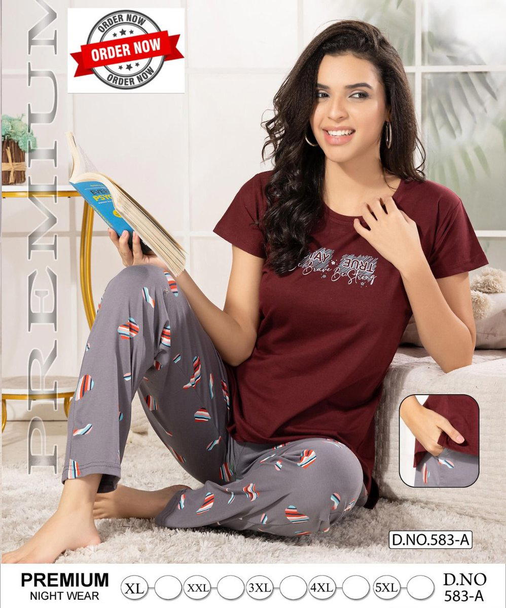 SUMMER SPECIAL BY SAGAR IMPEX DESIGNER NIGHT SUIT WHOLESALER IN INDIA 1