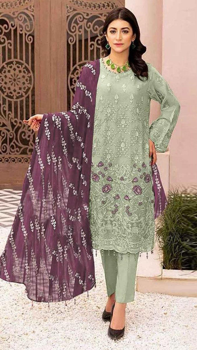 PAKISTANI 1063 BY MAARiA-A DESIGNER GEORGETTE SALWAR SUIT WHOLESALER IN INDIA 1