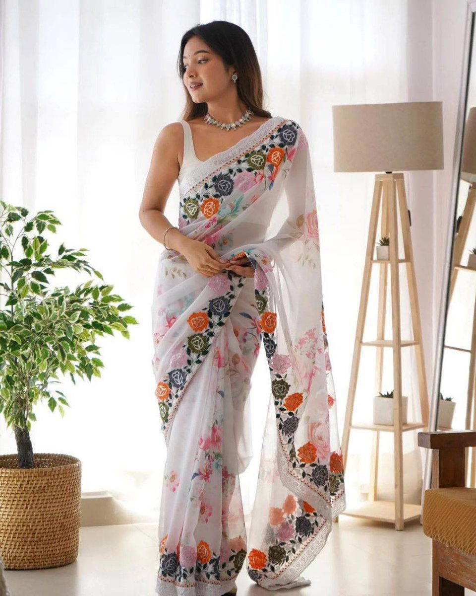DN HD 98 BY SAGAR IMPEX DESIGNER GEORGETTE SAREE WHOLESALER IN INDIA 1