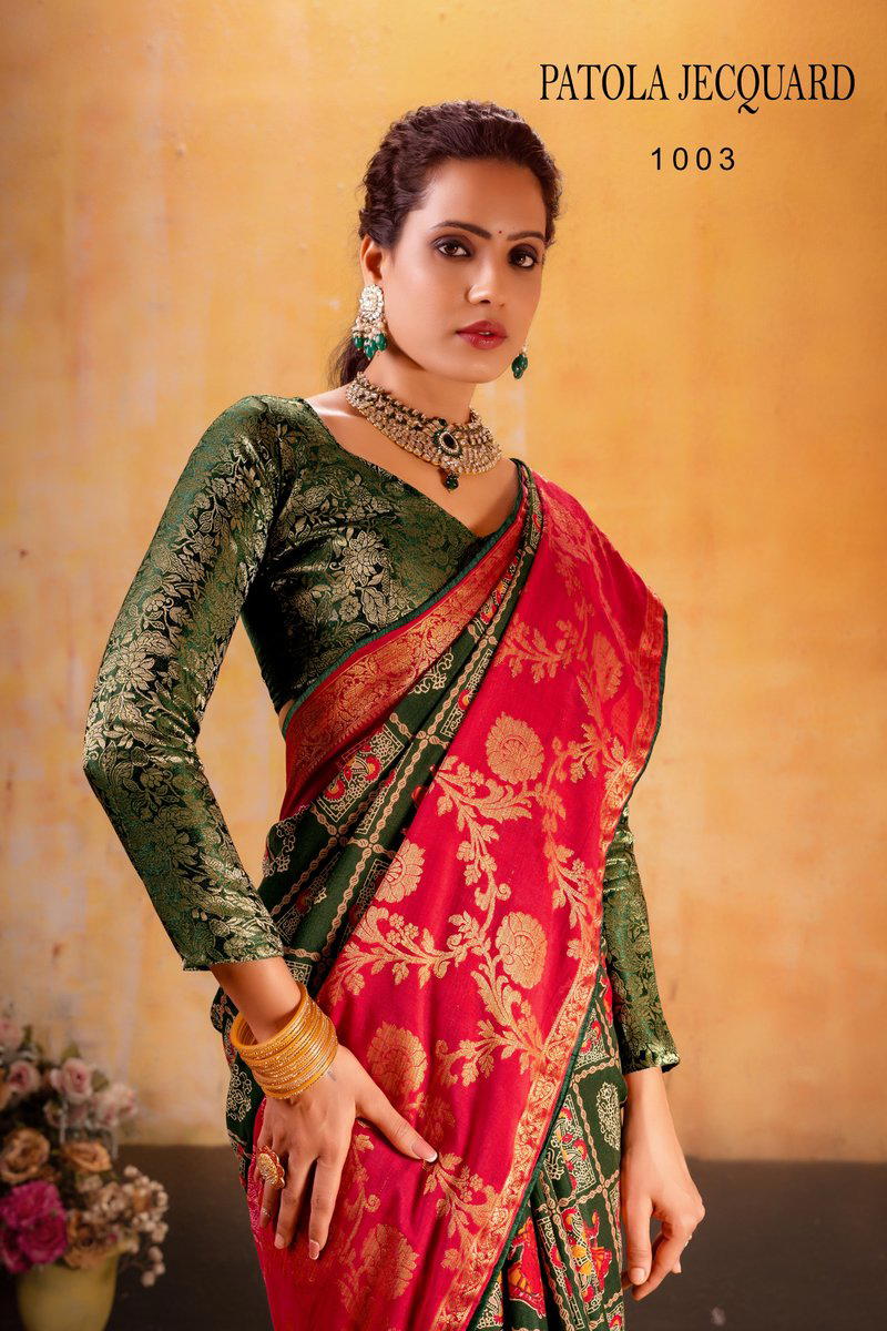 PATOLA JEQUARD BY STAVAN DESIGNER SAREE WHOLESALER IN INDIA 1