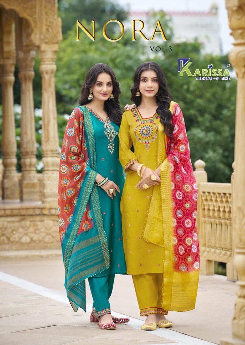 NORA VOL 3 BY KARISSA DESIGNER SALWAR SUIT WHOLESALER IN INDIA 1