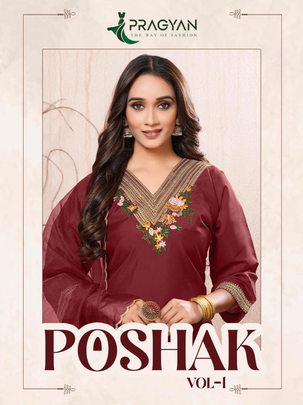 POSHAK VOL 1 BY PRAGYAN DESIGNER SALWAR SUIT WHOLESALER IN INDIA