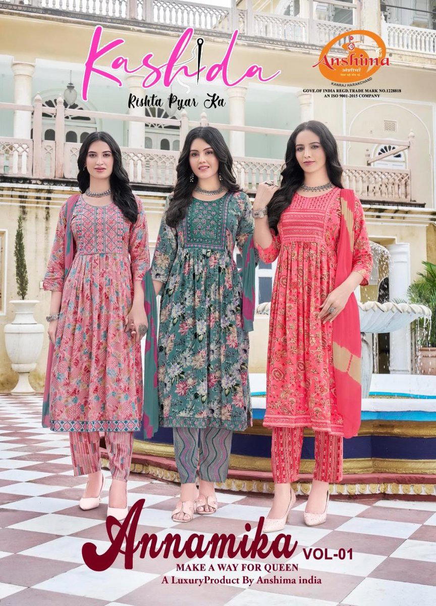 ANNAMIKA VOL 1 BY KASHIDA DESIGNER SALWAR SUIT WHOLESALER IN INDIA 1