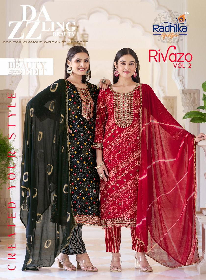 RIVAZO VOL 2 BY RADHIKA LIFESTYLE DESIGNER SALWAR SUIT WHOLESALER IN INDIA 1
