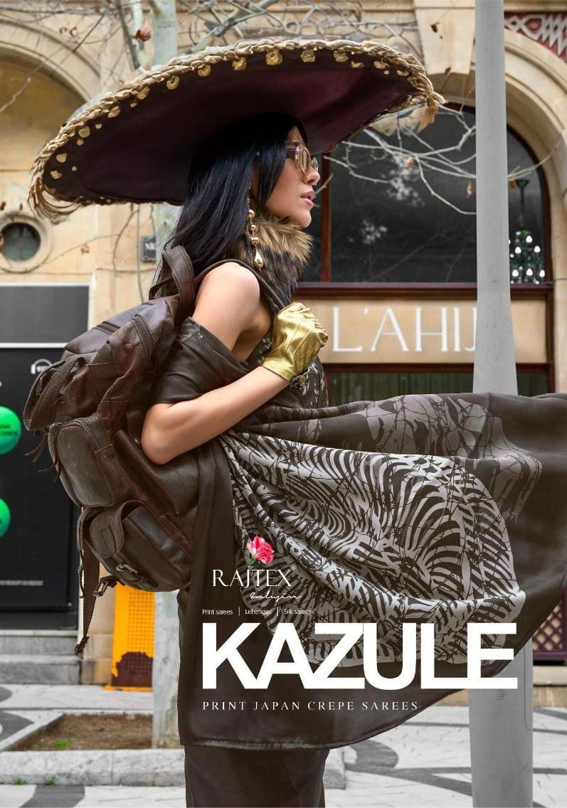KAZULE BY GIRNAR DESIGNER PRINTED SAREE WHOLESALER IN INDIA 1