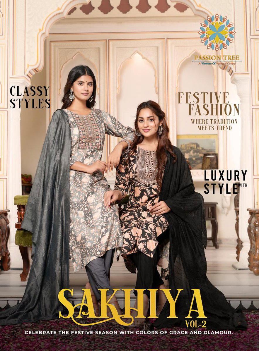 SAKHIYA VOL 2 BY PASSION TREE DESIGNER SALWAR SUIT WHOLESALER IN INDIA 1