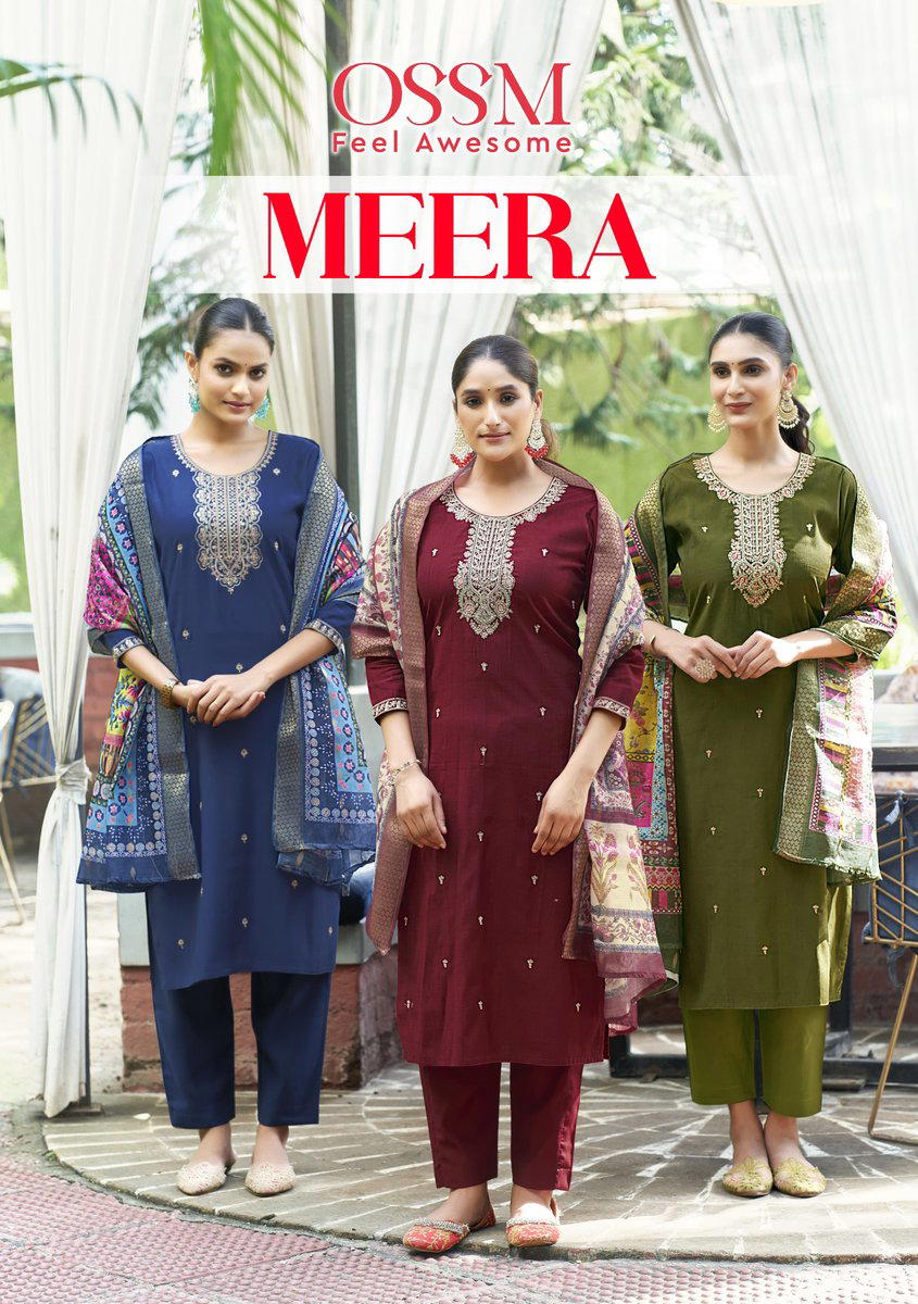 MEERA BY OSSM DESIGNER SILK SALWAR SUIT WHOLESALER IN INDIA 1