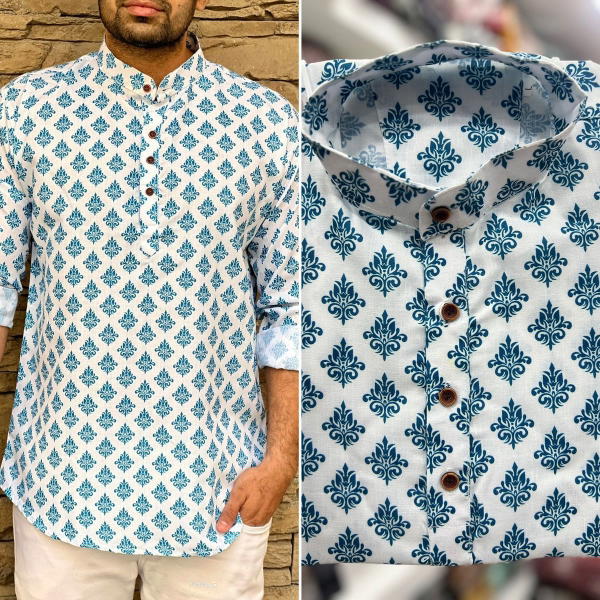 LEO BY BLUEHILLS DESIGNER COTTON SHORT KURTA WHOLESALER IN SURAT