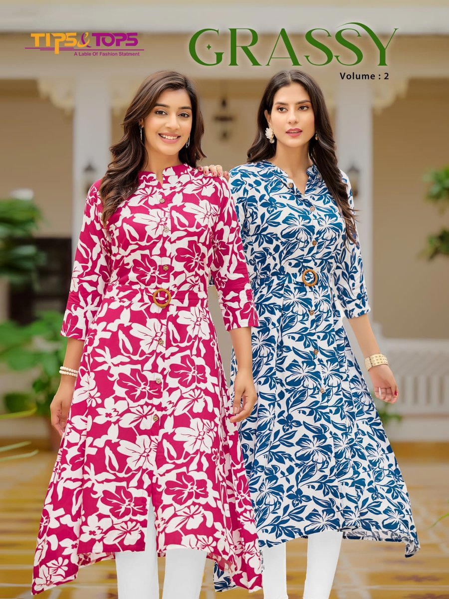 GRACCY VOL 2 BY TIPS & TOPS DESIGNER KURTI WHOLESALER IN INDIA 1