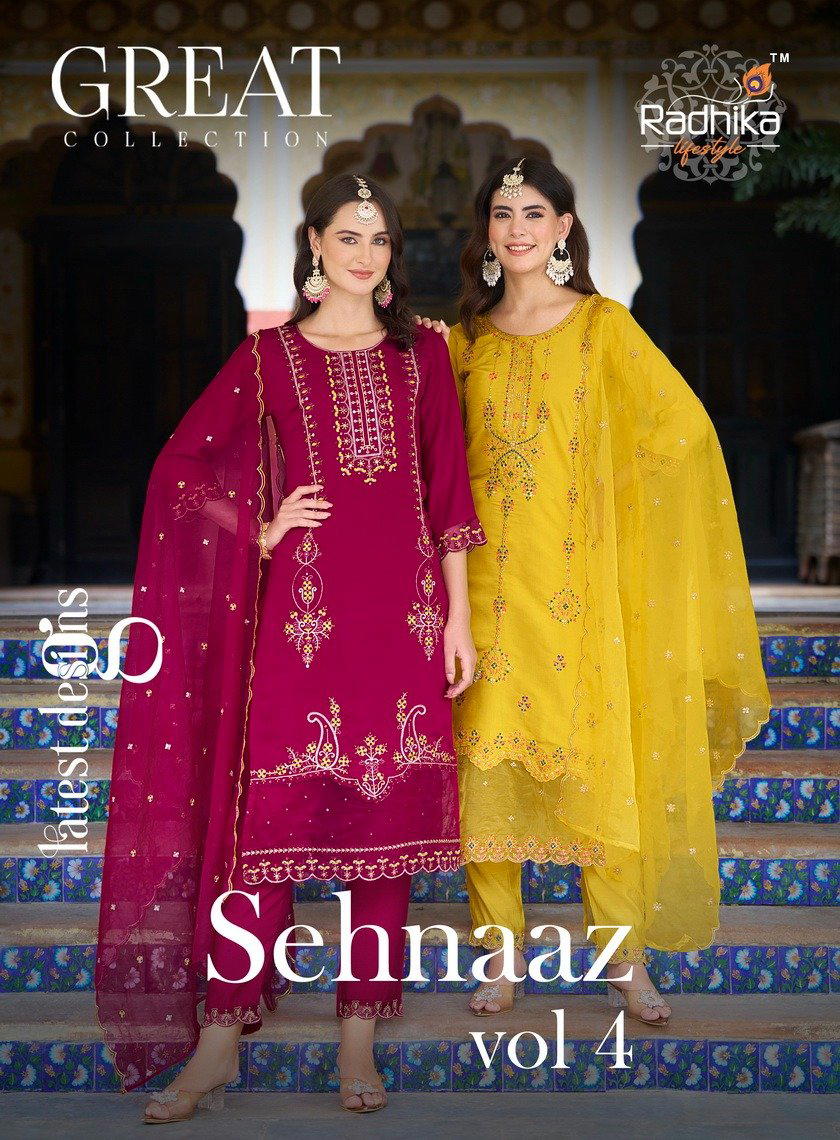 SEHNAZ VOL 4 BY RADHIKA LIFESTYLE DESIGNER SALWAR SUIT WHOLESALER IN INDIA 1